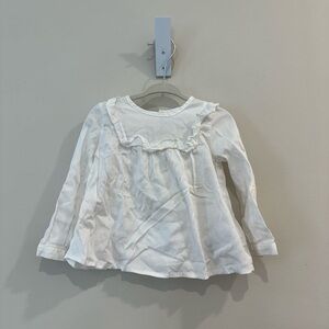 Mayoral Cotton White Long Sleeve Kids Top size 18m